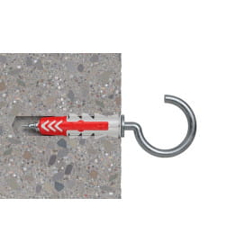 Дюбель универсальный DUOPOWER 8х40 с-образн. крюк(упак. 4шт) Fischer