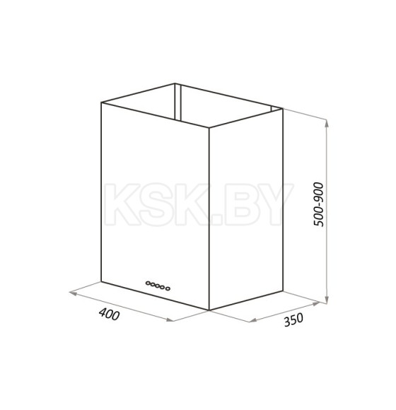 Вытяжка кухонная HOMSair PHLOX Push 40 белый (КА-00015824) 