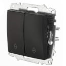 Выключатель 2-кл проходной, вантаблэк Zena-Vega EL-BI (609-014800-211) 