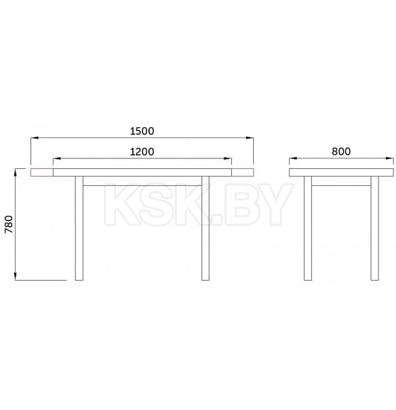 Стол MAX 5 P, 120(150)*80*78, дуб грендсон/чёрный (69883) 