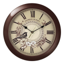 Часы настенные TROYKA обод коричневый 11134177 (11134177) 