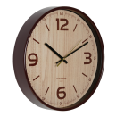 Часы настенные TROYKA обод тонкий коричневый  глянцевый 77774731 (77774731) 