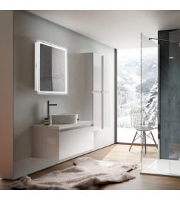 Шкаф зеркальный Silver Mirrors.Киото 50 Led 750х535 