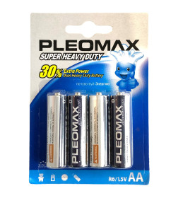 Батарейка AA R6 BL-4 (упак. 4шт) 1.5V Samsung Pleomax Super Heavy Duty