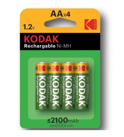 Аккумуляторная батарея AA HR6-4BL (4 шт) 2100mAh Pre-Charged Kodak