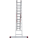 Лестница 3х11 трехсекционная алюминиевая профессиональная, серия NV323 Новая высота (3230311) 