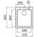 Мойка кухонная из гранита Elleci, Quadra 100, G40 Full Black (LGQ10040) (LGQ10040) 