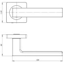 Ручки дверные Inerta FZ-14-219 BL (ELC0001162575) 