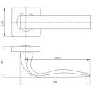 Ручки дверные Inerta FZ-14-233 BL (ELC0001162576) 