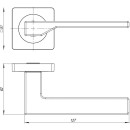 Ручки дверные Inerta FZ-14-236 BL (ELC0001162576) 