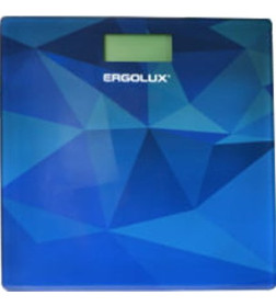 Весы напольные абстракция синяя ERGOLUX ELX-SB03-C45