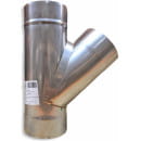 Тройник 45гр.V-образный d115мм;  AISI304-0,8мм