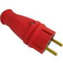 Вилка каучук В16-001 УХЛ4 16А 250В цвет красный IP44 ВЭТП "Свет" (В16-001 красный) 