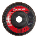 Круг лепестковый шлифовальный 125х22.23 мм P100 Power Okinawa 2023-125-100P-PS (2023-125-100P-PS) 