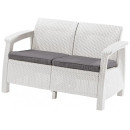 Диван пластиковый CORFU LOVE SEAT, белый (223212) 