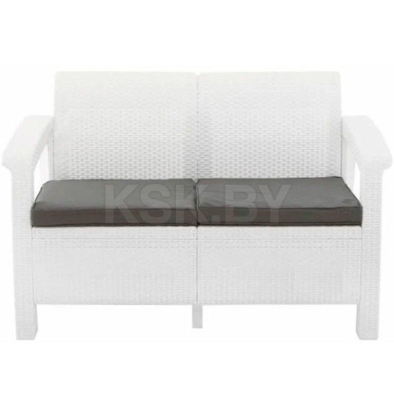 Диван пластиковый CORFU LOVE SEAT, белый (223212) 