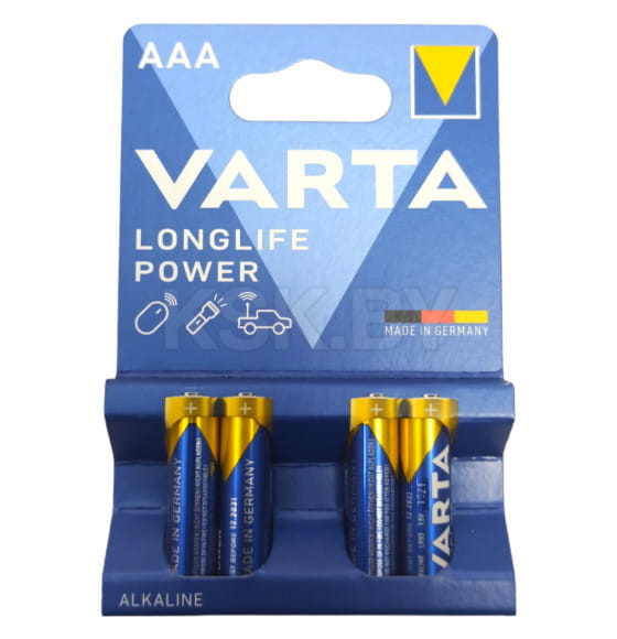 Батарейка AAA R03 BL-4 (упак. 4шт.) 1.5V Varta Long Power (4903121414) 