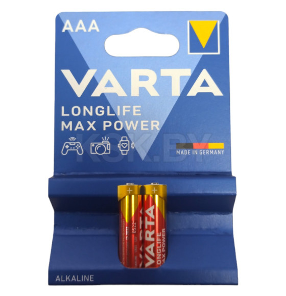 Батарейка AAA R03 BL-2 (упак. 2шт.) 1.5V Varta Max Long Life (4703101412) 