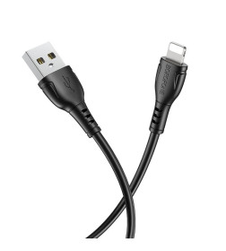 Кабель USB BOROFONE BX51 Triumph USB - Lightning 2.4А 1м. черный