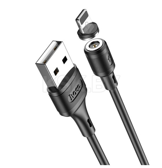 Кабель USB HOCO X52 Sereno USB - Lightning 2А 1м. черный с магнитным выходом (X52 Sereno) 