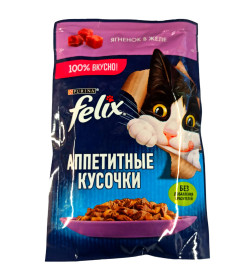 Феликс 75г Конс д/к кусочки в желе ягненок