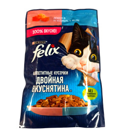 Феликс Двойной Вкус 75г Конс лосось/форель