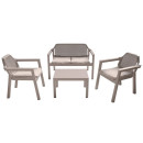 Набор мебели EASY COMFORT (диван, 2 кресла, стол), капучино (Р6037КАП) 