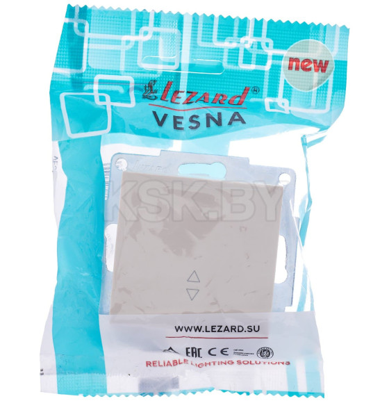 Выключатель проходной крем Vesna Lezard (742-0388-105)