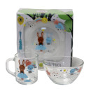 Набор для завтрака стеклянный детский "Балерины" 3 предмета 18с2048 ДЗ Балерины (18с2048 ДЗ Балерины) 