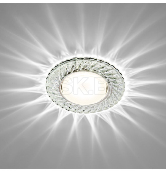 Встраиваемый светильник с LED подсветкой прозрачный LED 26 GX53 MaxLight CRYSTAL