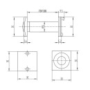 Глазок дверной Inerta MY003-70/130 Black (ELC0001162604) 