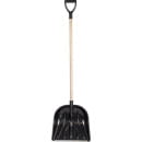 Лопата снеговая пластиковая 410х460 мм с дер. черенком STARTUL MASTER, ST9056-3 (ST9056-3) 