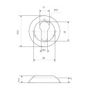 Накладка на цилиндр Code Deco DP-C-14-GRF