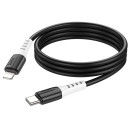 Кабель hoco X82, 20W, Type-C - Lightning, силиконовый черный (68513) 