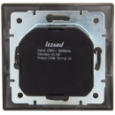 Розетка с/з + USB разъём чёрный бархат Mira Lezard (701-4242-181)