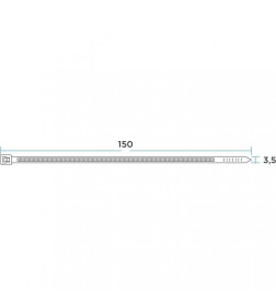 Хомут многоразовый 4.0х150 мм белый (100 шт.) СКМ-150 REXANT 07-0159