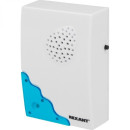 Беспроводной дверной звонок с двумя вызывными панелями 32 мелодии 100м кнопка IP44 (белый/синий) REXANT RX-5 (73-0050) 