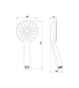 Душевая лейка IDDIS  OPH1FB9i18