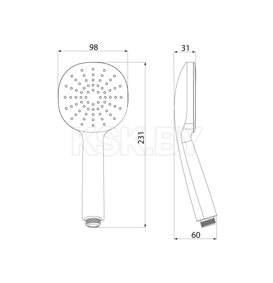 Душевая лейка IDDIS  OPH1FB9i18 (OPH1FB9i18) 