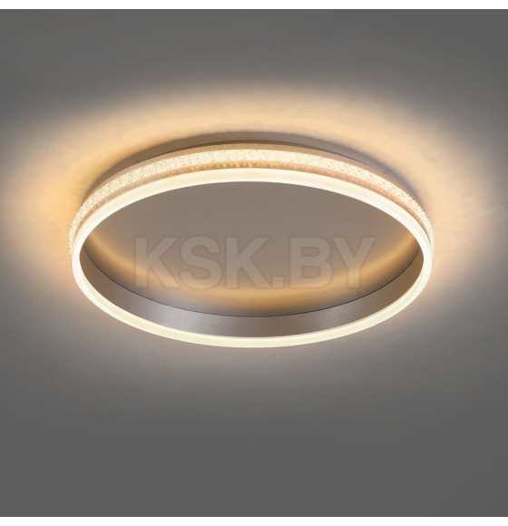 Светильник потолочный AL5880 Shinning RING тарелка 80W 3000К-6500K серебро Feron (41695) 