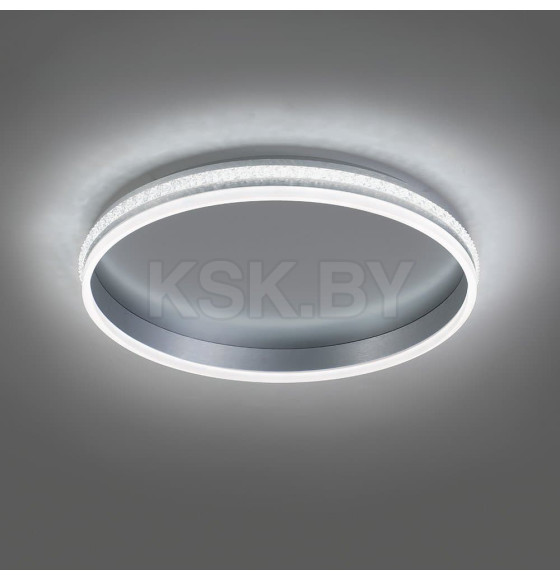 Светильник потолочный AL5880 Shinning RING тарелка 80W 3000К-6500K серебро Feron (41695) 