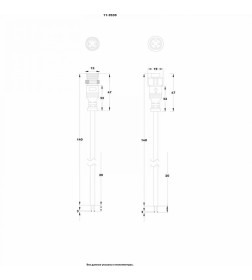 Кабель соединительный (3 pin) герметичный (IP67) 3х0.5 мм² белый REXANT 11-9530