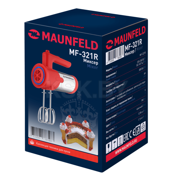 Миксер MAUNFELD MF-321R (КА-00015757) 