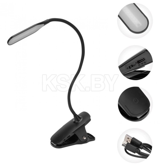Светильник настольный Click 4Вт LED 4000К черный REXANT 609-033 (609-033) 