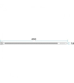 Стяжкa нейлоновая 450х7,6 мм белая (упак. 100 шт.) Rexant 07-0450-8