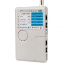 Тестер кабеля универсальный RJ-45/RJ-11/RJ-12/USB/BNC (HT-2468B) REXANT 12-1003 (12-1003) 