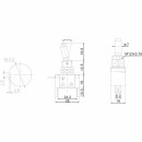 Тумблер 12V 20А (3c) ON-OFF однополюсный  с красной LED подсветкой REXANT (36-4330) 