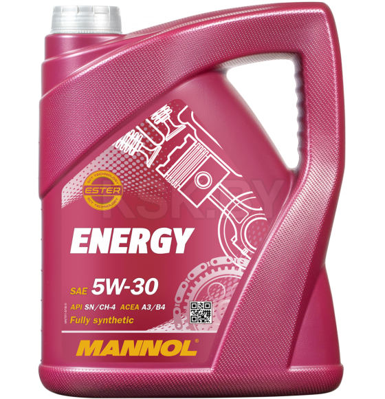 Масло моторное MANNOL Energy 5W-30  API SN/CH4  A3/B4 5л (53251) 