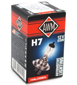 Автолампа H7 12V 55 W (PX26D) AWM