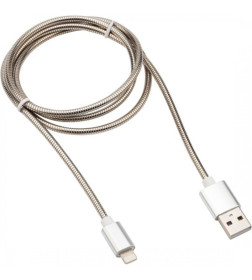 Кабель USB-Lightning 1 м 2 A матовая сталь REXANT